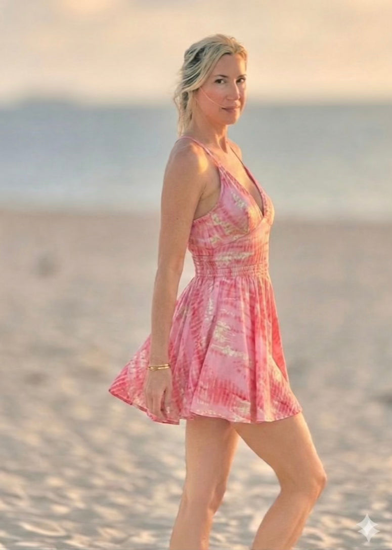 Island Girl Mini Dress – Silk Tassel Mini Dress