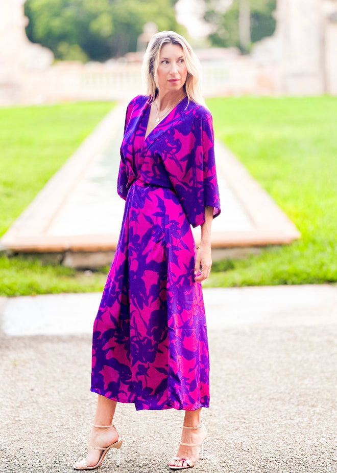 Sorrento Kaftan Dress - Plum Island