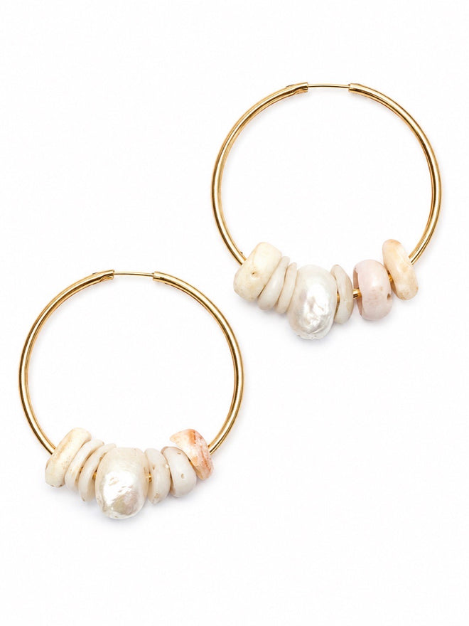 Puka Shell Hoops