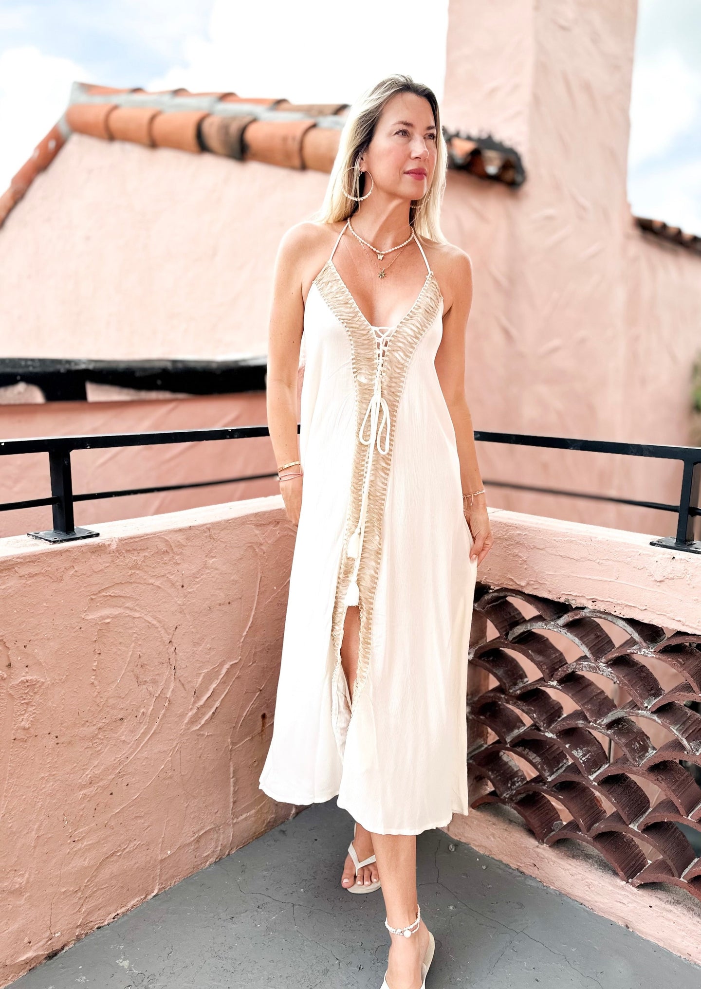 Palma Boho Dress - Lait de Coco