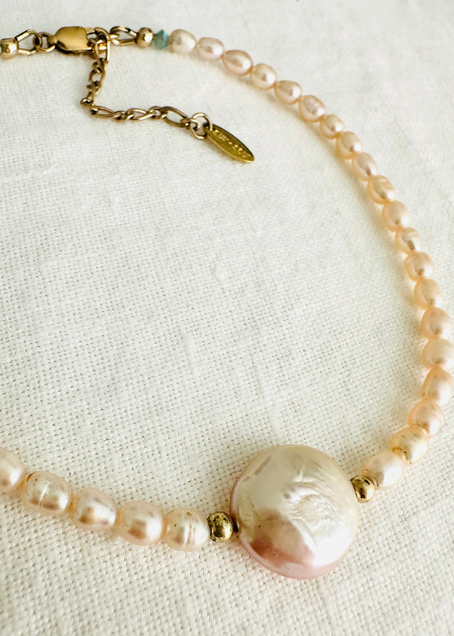 Sky Pearl Anklet ☆ Blush Tide