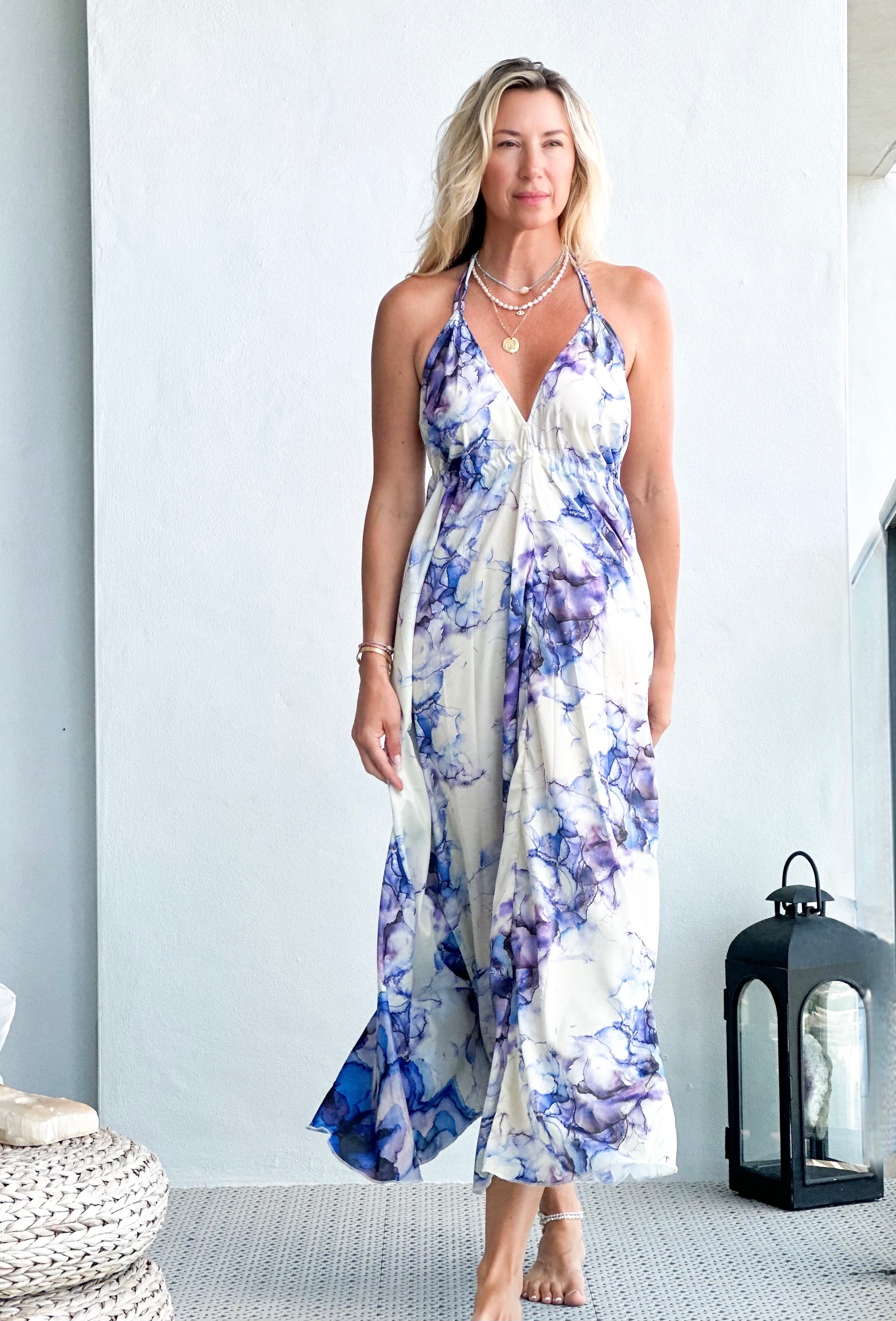 Nala Maxi Dress - Purple Wave – SUN + SOUL SHOP