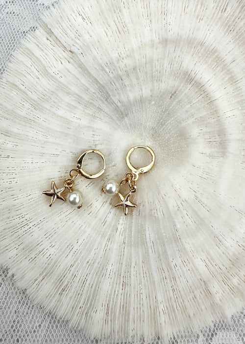 Mini Starfish Hoops