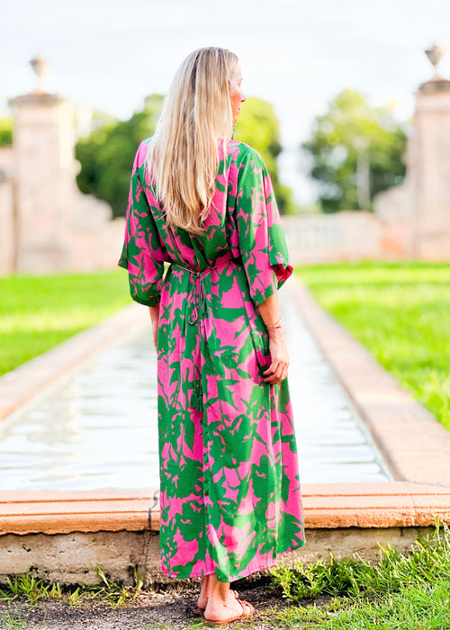 Sorrento Kaftan Dress - Pink Island