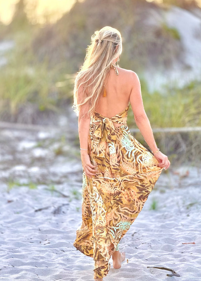 Nixie Tie Back Maxi Dress