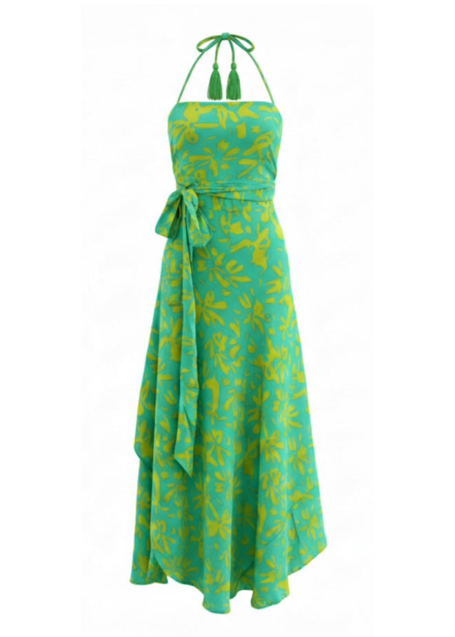 Zyanda Silk Wrap Dress