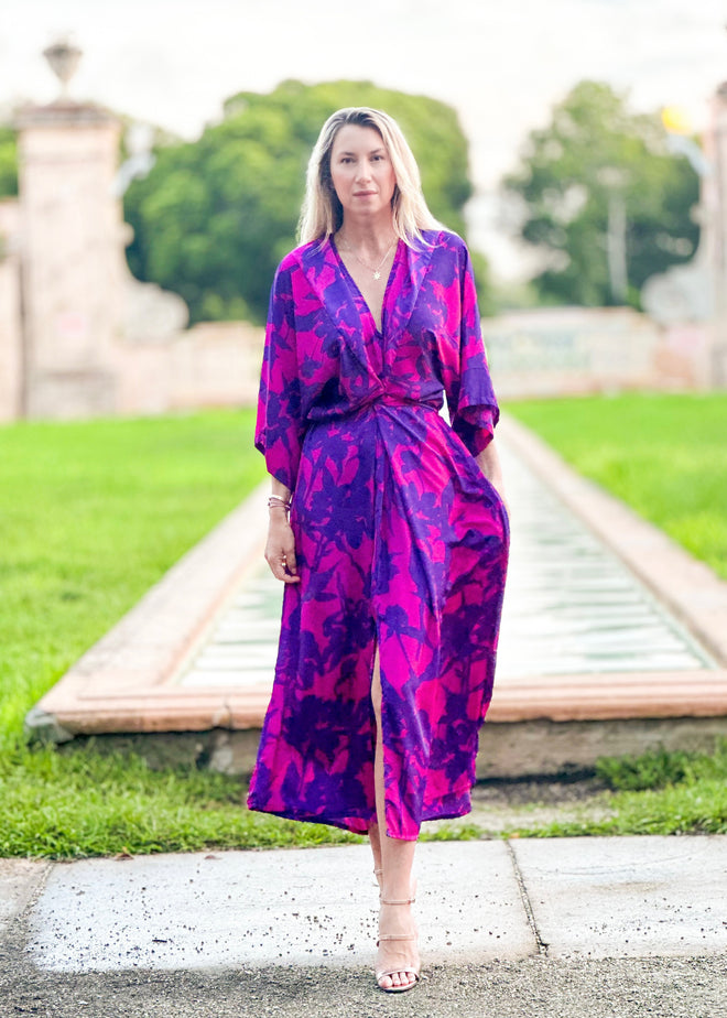 Sorrento Kaftan Dress - Plum Island