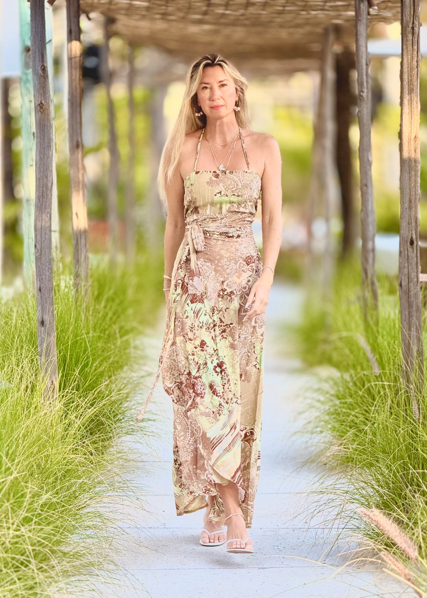 Zyanda Silk Wrap Dress