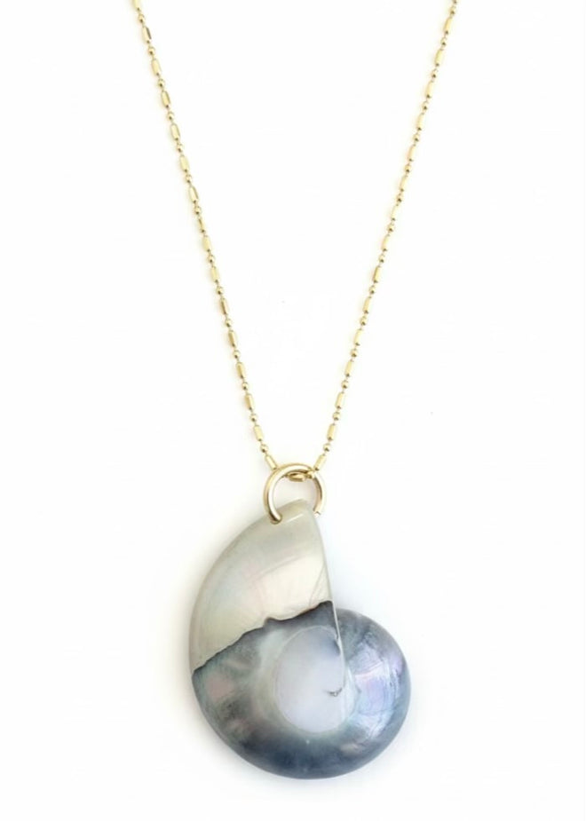 Moonwater Nautilus Necklace