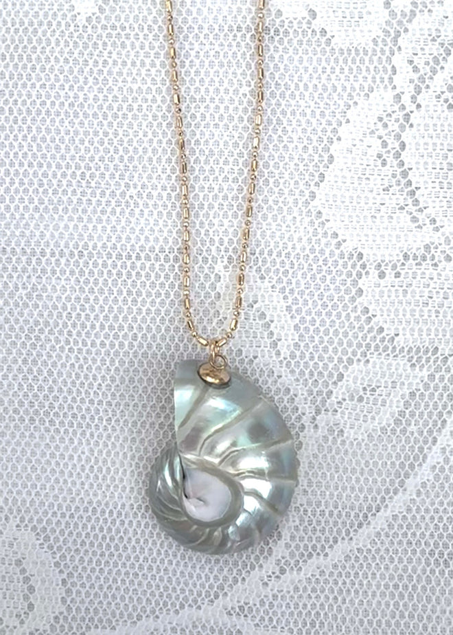 Moonwater Nautilus Necklace