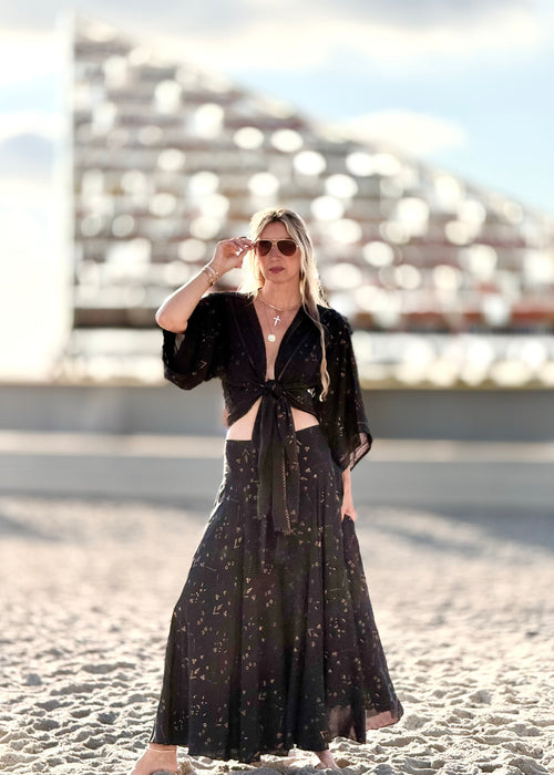 Willow Silk Kimono Pant Set