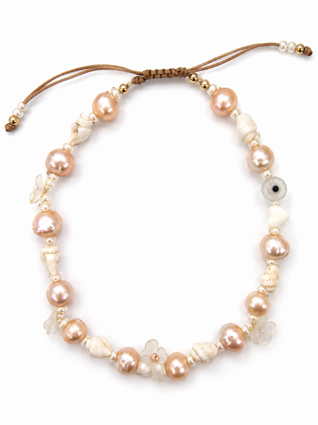 Flower Seashell Anklet