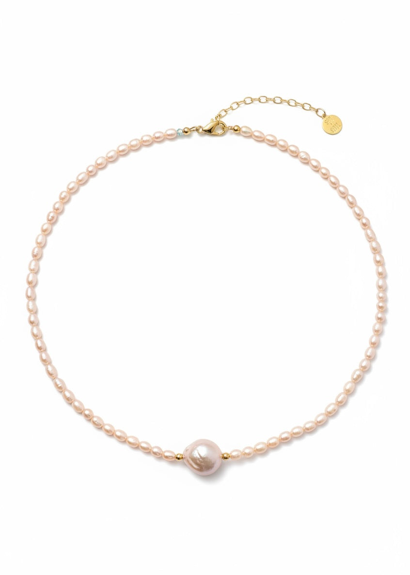 Sky Pearl Choker ☆ Blush Tide