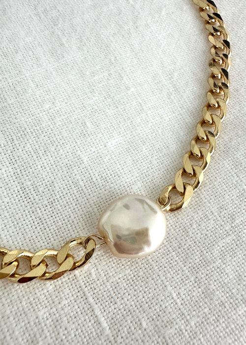 Full Moon Gold Choker ☆ Blanco