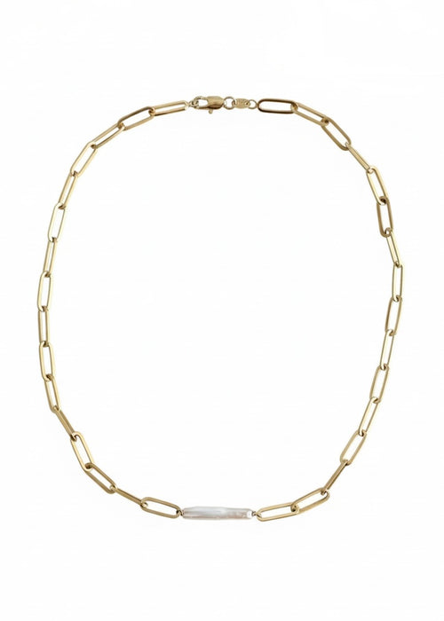 Bondi Pearl + Chain Necklace