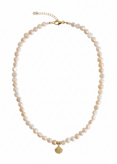 Ocean Pearl Necklace ☆ Shell/Champagne Pink