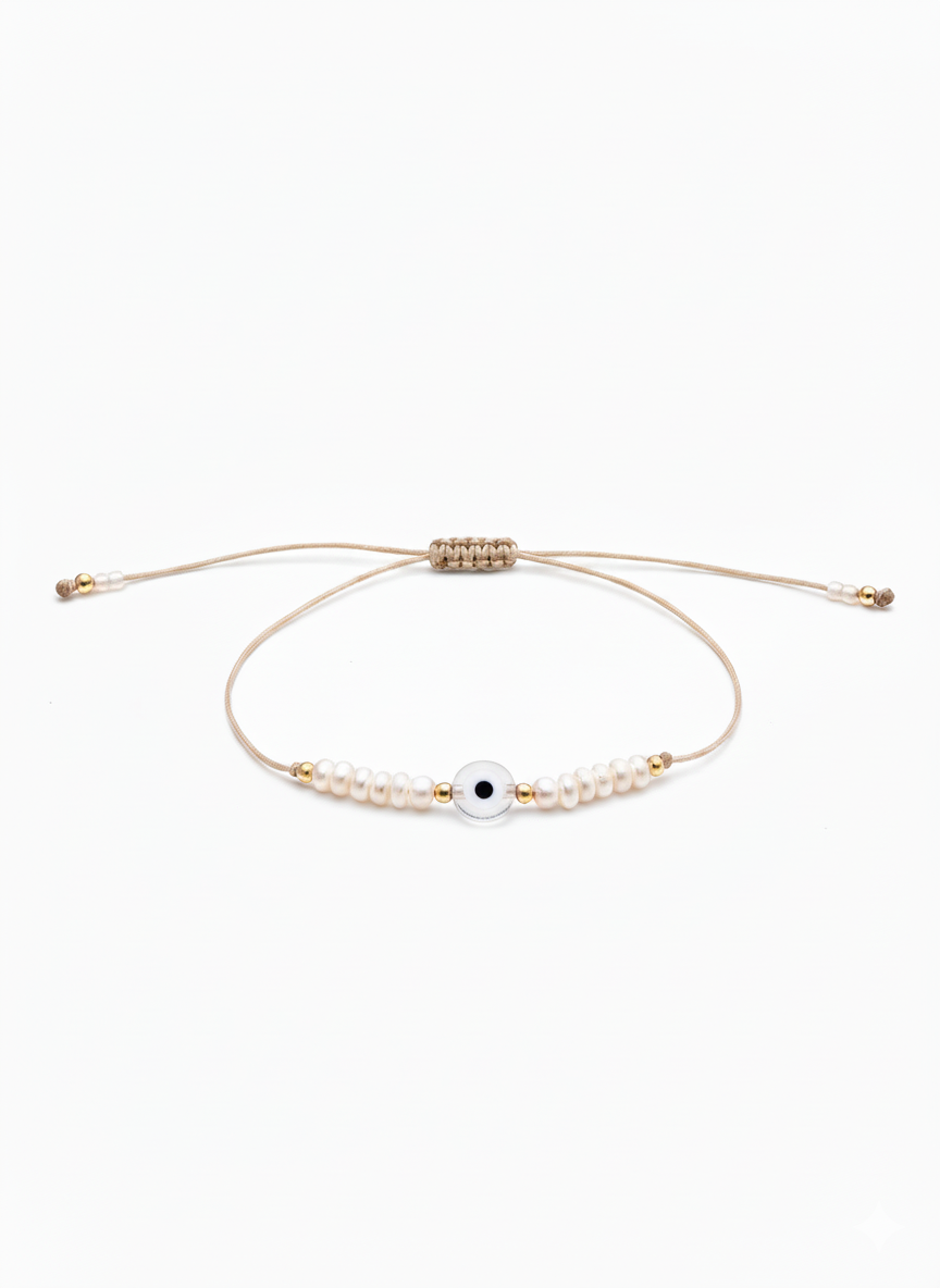 Seaside Stack Bracelet - Evil Eye