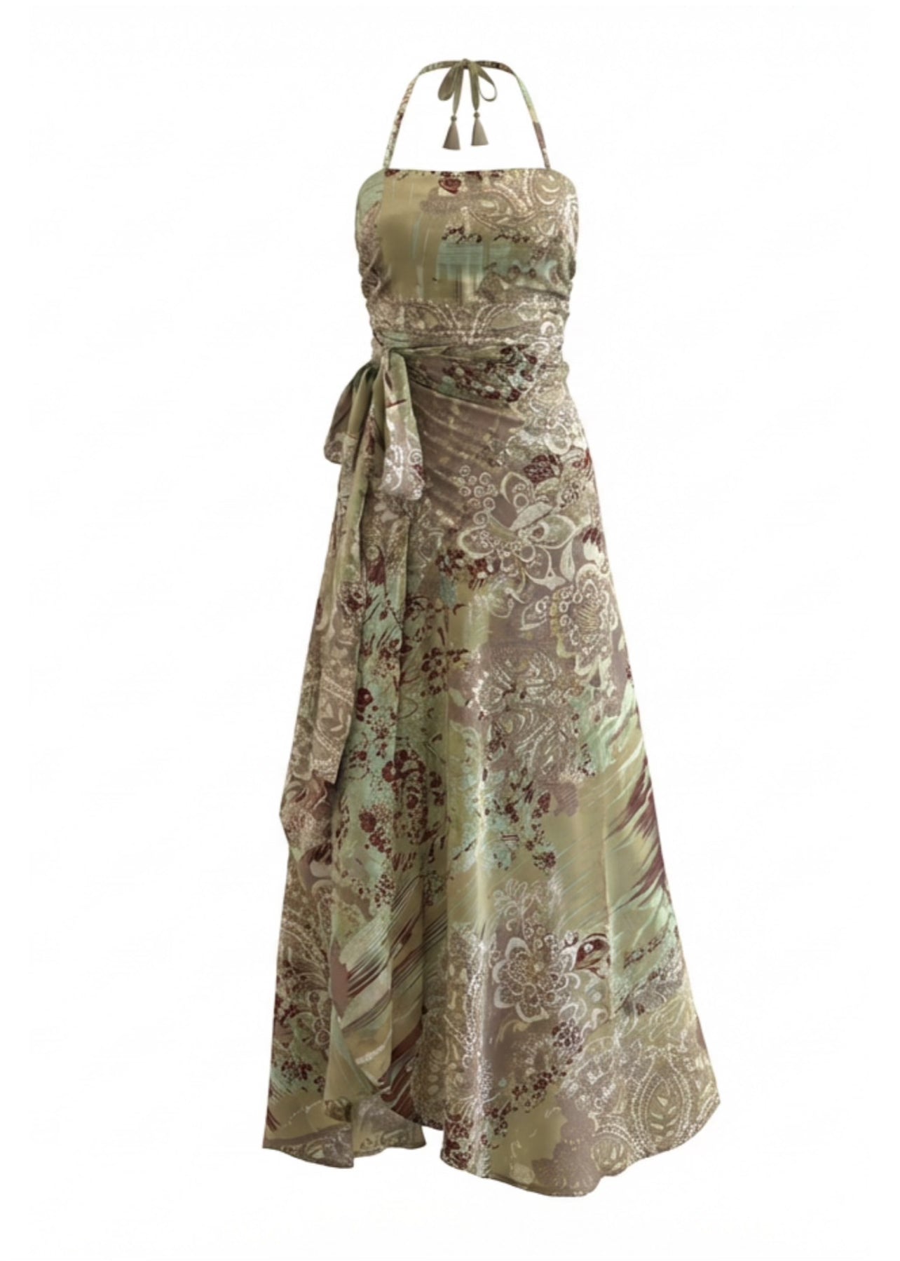 Zyanda Silk Wrap Dress