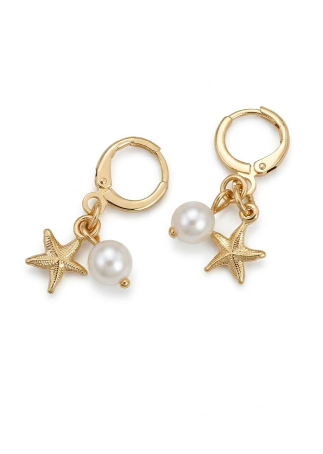 Mini Starfish Hoops