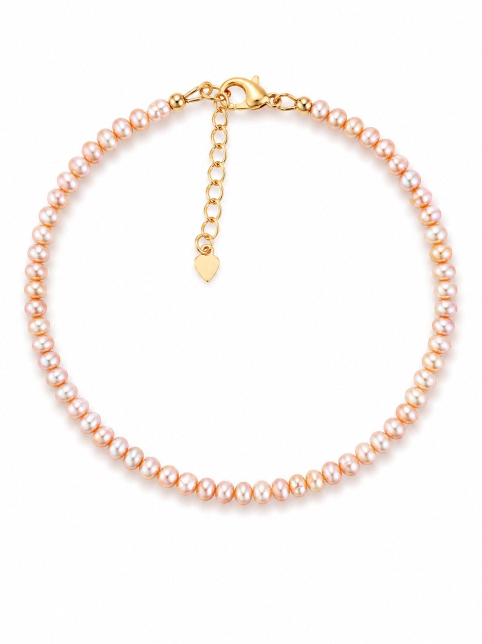 Mini Pink Pearl Anklet