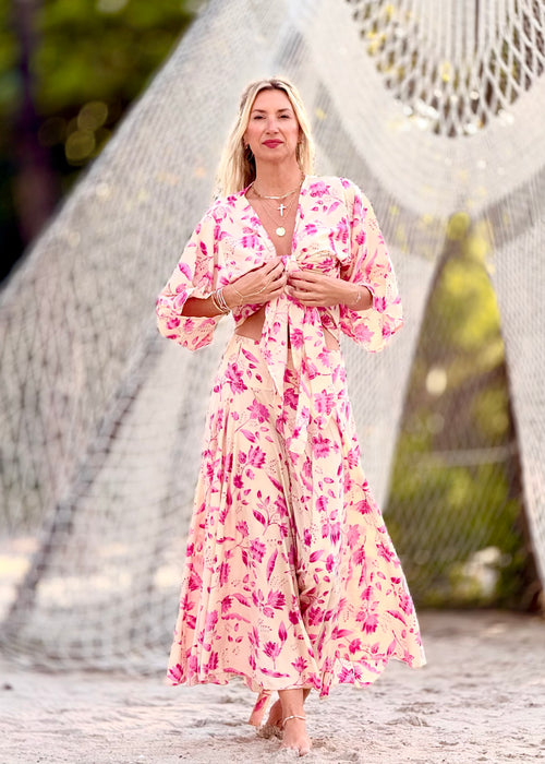 Willow Silk Kimono Pant Set