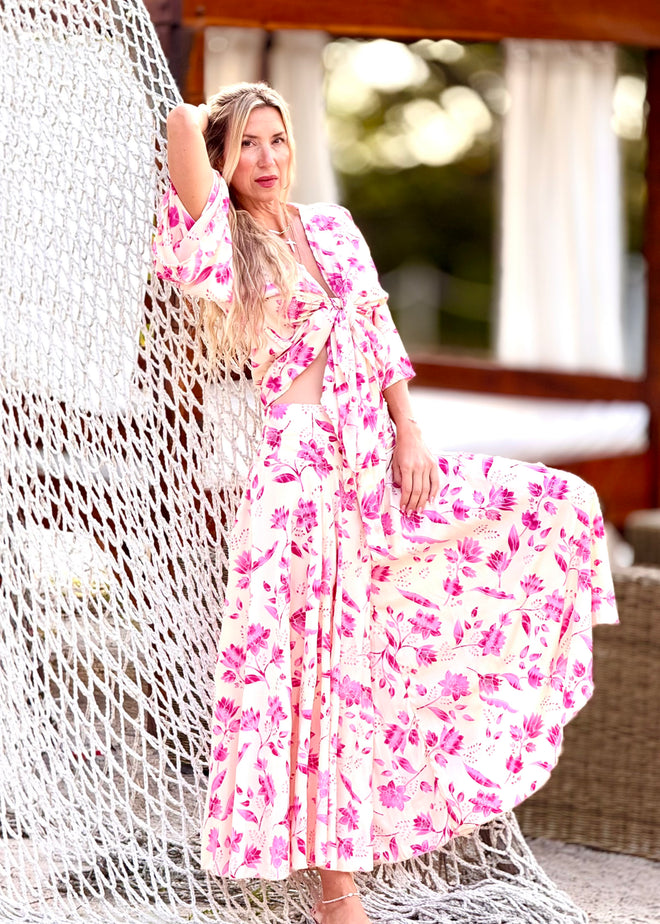 Willow Silk Kimono Pant Set