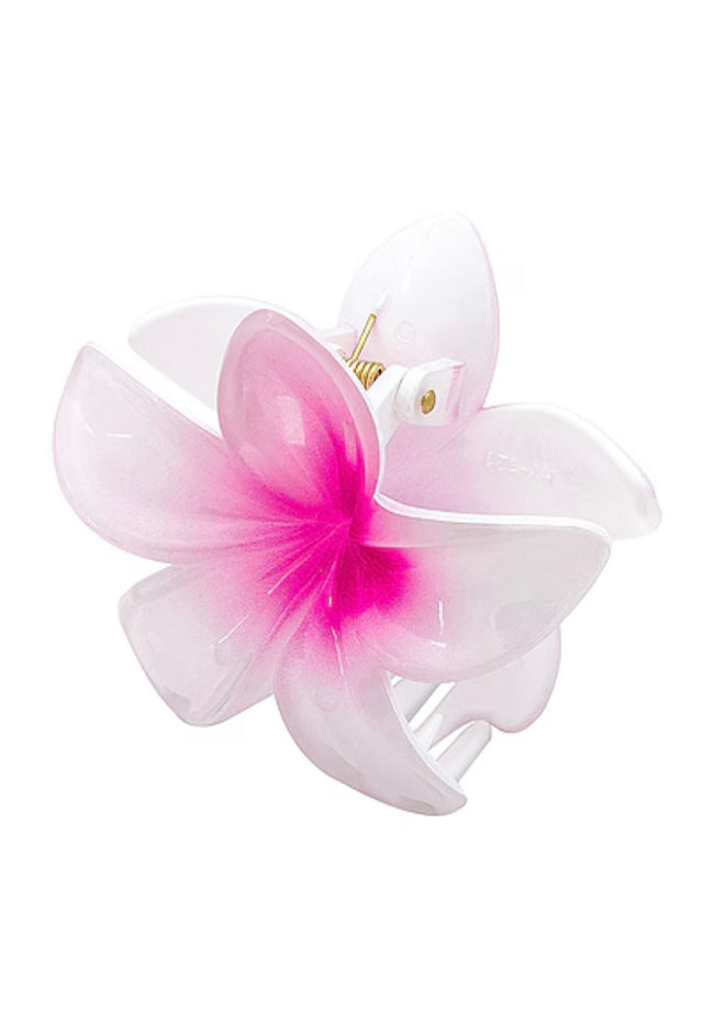 Plumeria Hair Clip - Wild Orchid