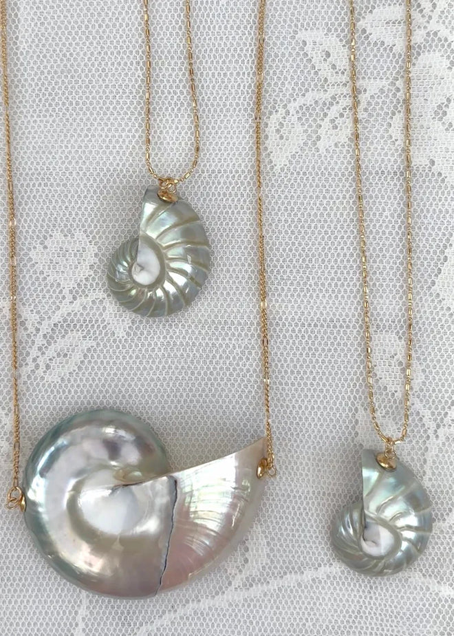 Moonwater Nautilus Necklace