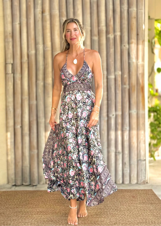Nixie Tie Back Maxi Dress