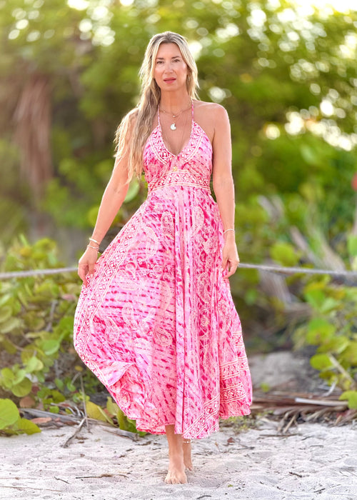 Nixie Tie Back Maxi Dress
