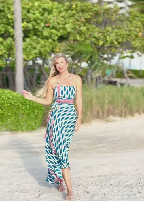 Zyanda Silk Wrap Dress