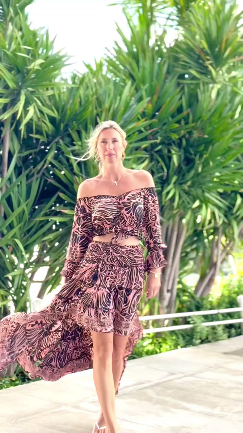 Maui Top + Ruffle Skirt Set