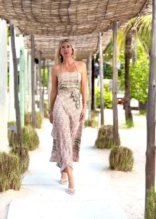 Zyanda Silk Wrap Dress