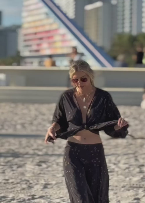 Willow Silk Kimono Pant Set