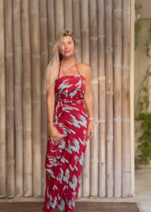Zyanda Silk Wrap Dress