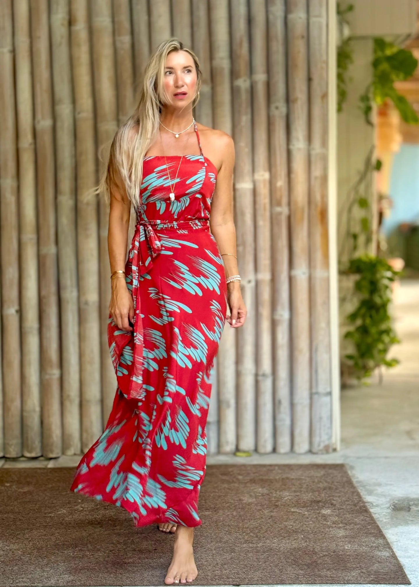 Zyanda Silk Wrap Dress