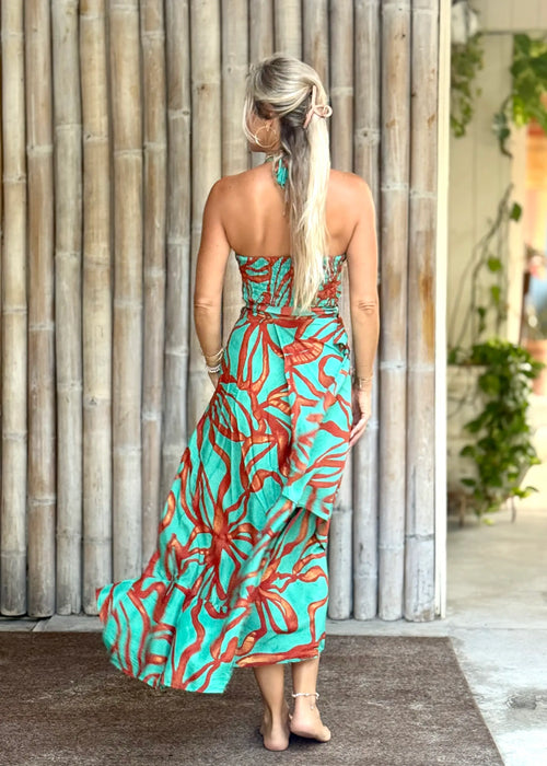 Zyanda Silk Wrap Dress